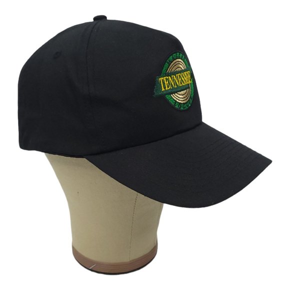 KC Tennessee Master Logger Double Snapback Cap Trucker Black Hat Patch - Picture 3 of 12